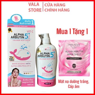  Sữa Dưỡng Thể Trắng  Alpha Arbutin 5 Plus Collagen Lotion  thái lan 500ml cung cấp độ ẩm cho da nuôi dưỡng da trắng sáng 