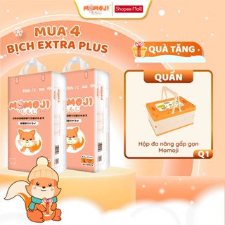  Combo 4 Bịch Tã Bỉm Momoji Extra Plus Mềm Mại Siêu Mỏng Siêu thấm hút NB64 S60 M56 L54 XL50 XXL48 XXXL44 