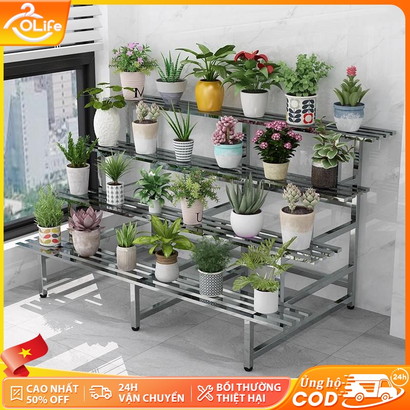 𝐎𝐥𝐢𝐟𝐞 Kệ Bậc Thang Trưng Bày Cây Cảnh Giá Đỡ Cây Nhiều Tầng Chậu Cây Cảnh Kệ Trưng Bày Hoa Cây Cảnh