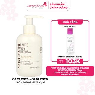  Some By Mi Sữa rửa mặt Lacto Soy Mild Peeling Bubble Cleanser 180ml 