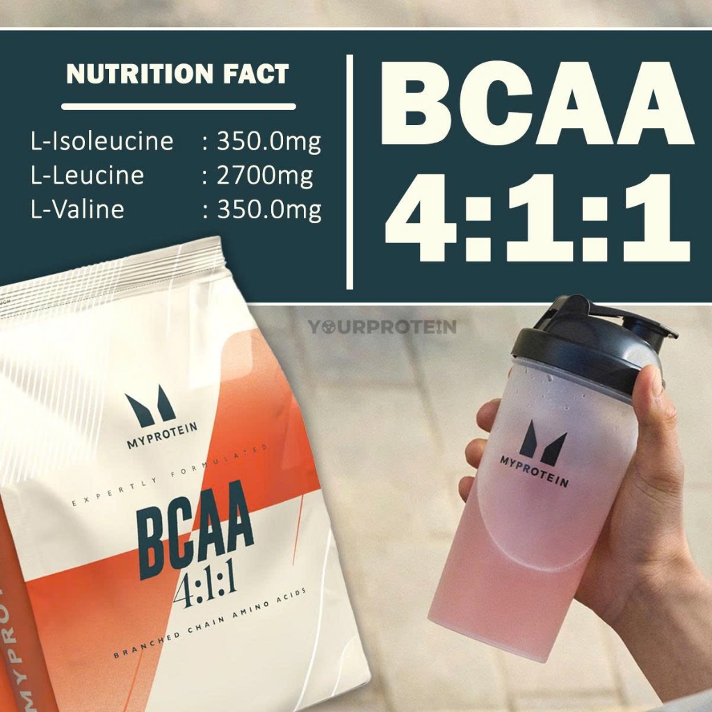 Bột uống tập gym Myprotein BCAA 4:1:1 - 100 lần dùng