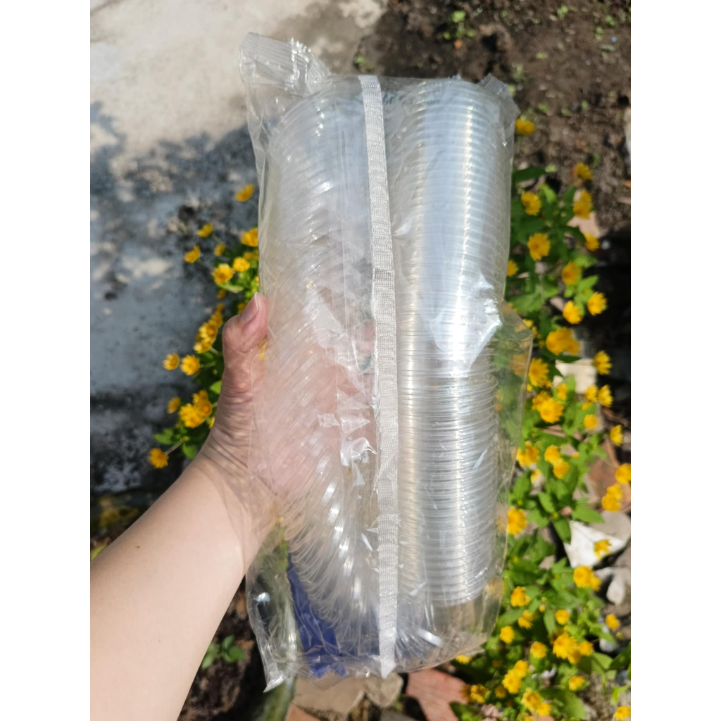 (50 cái) Hũ nhựa đựng sốt nắp liền 2OZ, hũ nhựa đựng nước chấm nắp liền 2OZ