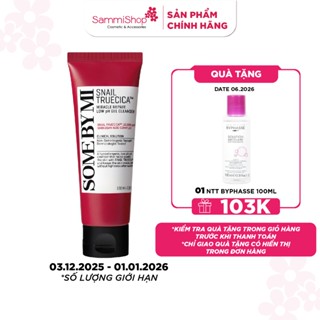  Some By Mi Sữa rửa mặt Snail Truecica Miracle Repair Low PH Gel Cleanser 100ml 