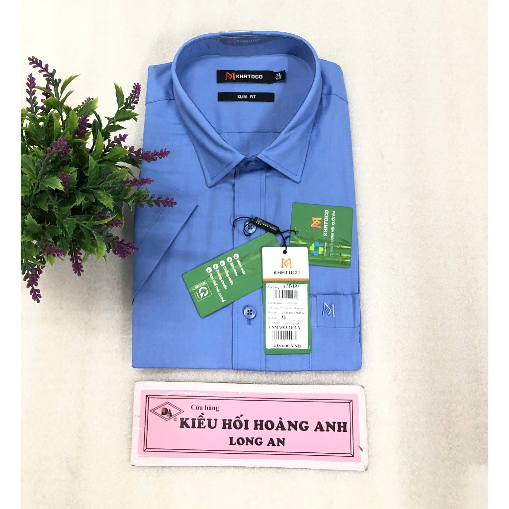 Áo SơMi Tay Ngắn  KHATOCO FORM SLIM FIT KHHA - MA003-2102