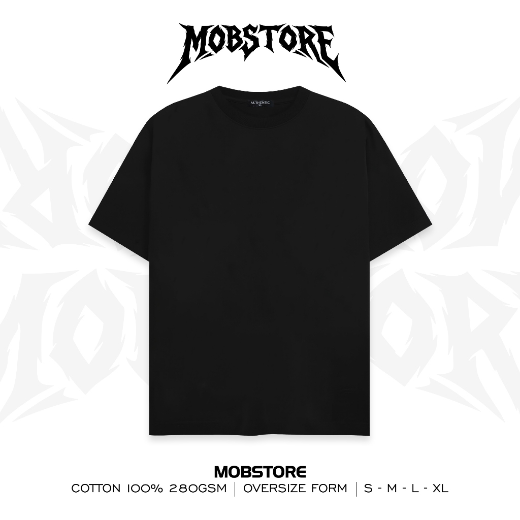 Áo Thun Trơn Oversize 280gsm Form Rộng Unisex Cotton Cao Cấp Dày Dặn  - MOB STORE