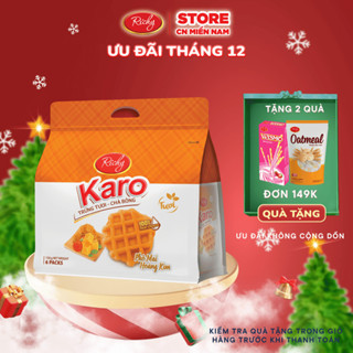   HCM| VỊ SỮA MỚI  Bánh Richy KARO trứng tươi chà bông  Gà  Phô Mai  Sữa  HSD 45-90 ngày 