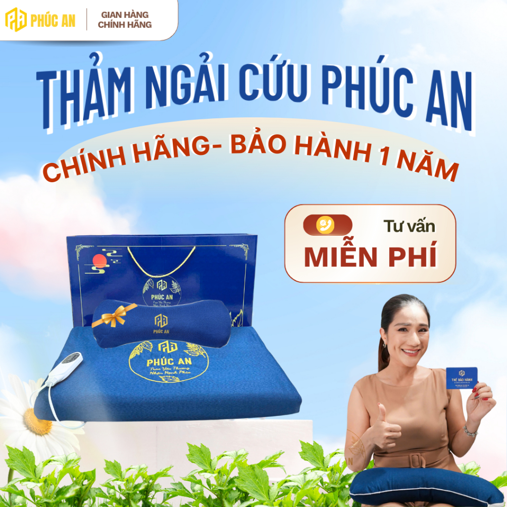 Thảm Điện Ngải Cứu Phúc An Giữ Ấm Giảm Đau Lưng Vai Gáy – Chăm Sóc Sức Khỏe Toàn Diện Tại Nhà