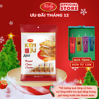   Tặng Ly Kenju Đơn 129K  Bánh Richy Kenju Quy Hành Kem Dẻo Túi 186g 