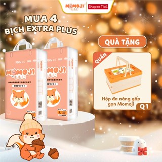   Quà tặng hấp dẫn  Combo 4 Bịch Tã Bỉm Momoji Siêu thấm hút NB64 S60 M56 L54 XL50 XXL48 