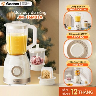  Máy xay sinh tố Gaabor JM-16M01A 3 cối 1.6 lít công suất 500W xay sinh tố đa năng xay thịt xay hạt 