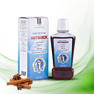 Nước Súc Miệng Antismok Chai 300ml - Giảm Cơn Thèm, Giúp Trắng Răng