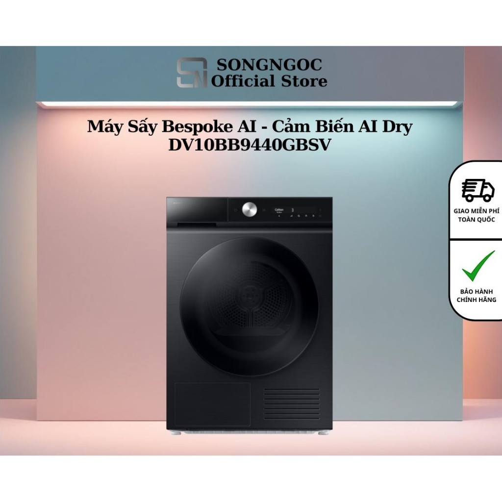 Máy sấy bơm nhiệt Samsung 10kg DV10BB9440GBSV