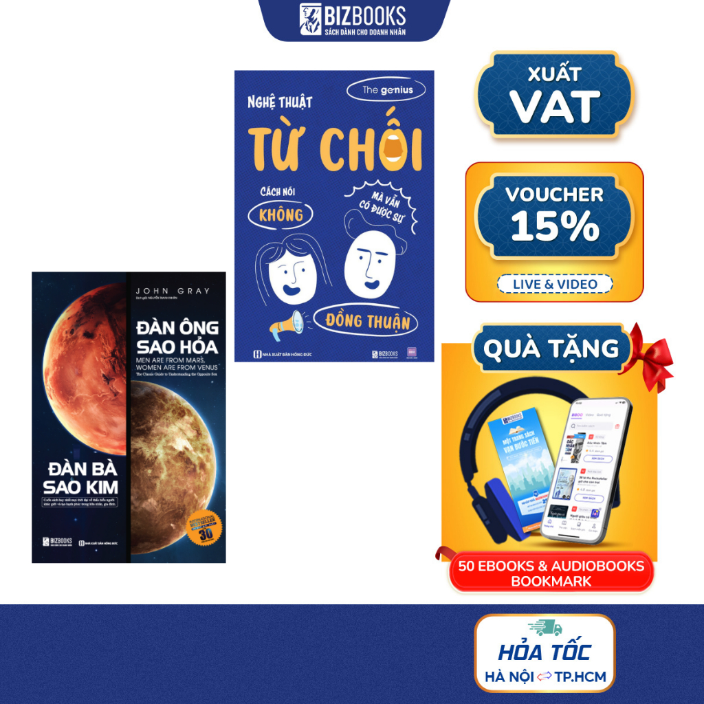 Sách Nghệ Thuật Từ Chối - Cách Nói Không Mà Vẫn Có Được Sự Đồng Thuận,Đàn Ông Sao Hỏa Đàn Bà Sao Kim