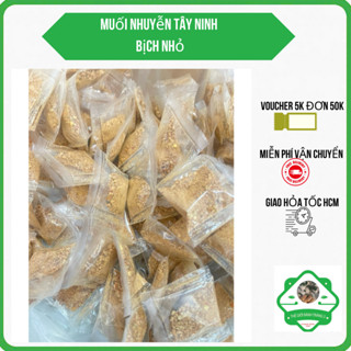 bịch muối nhuyễn dùng chung bánh tráng trộn phơi sương