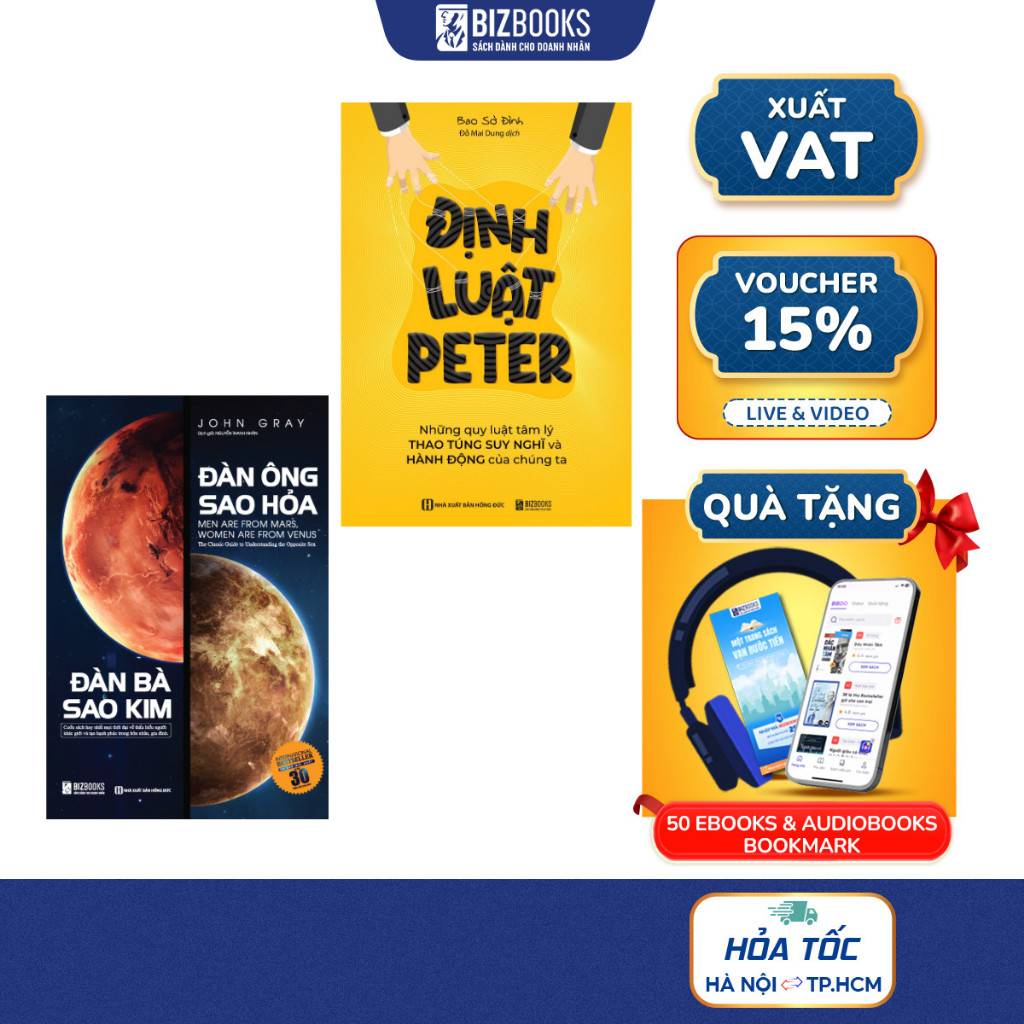 Sách Định Luật Peter Những Quy Luật Tâm Lý Thao Túng Suy Nghĩ Và Đàn Ông Sao Hỏa Đàn Bà Sao Kim