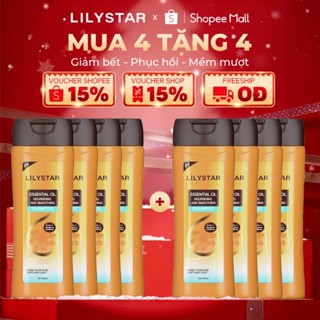  MUA 4 TẶNG 4  Dầu Gội Xả 2IN1 LILYSTAR Phục Hồi Tóc Chuyên Sâu Chứa Tinh Dầu Nuôi Dưỡng Ẩm Giúp Tóc Mềm Mượt Chai 200ml 