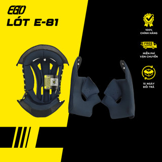 Đệm Lót Mũ Bảo Hiểm EGO E-81 Bộ Lót Thay Thế Thoáng Khí (Không Bao Gồm Mũ) [Chính Hãng]