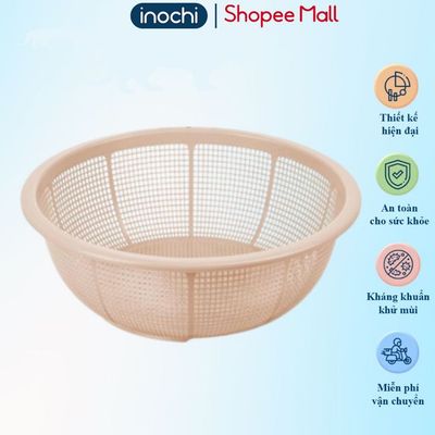 Rổ tròn Inochi Yoko 30cm, nhựa cao cấp, chịu nhiệt, đa năng, an toàn, tiện ích bếp, Vạn Phúc HCM.