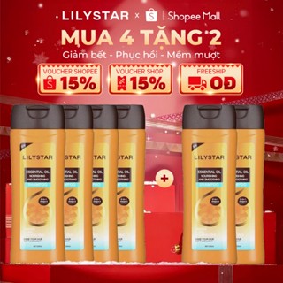   MUA 4 TẶNG 2  Dầu Gội Xả 2IN1 LILYSTAR Phục Hồi Tóc Chuyên Sâu Chứa Tinh Dầu Nuôi Dưỡng Ẩm Giúp Tóc Mềm Mượt Chai 200ml 