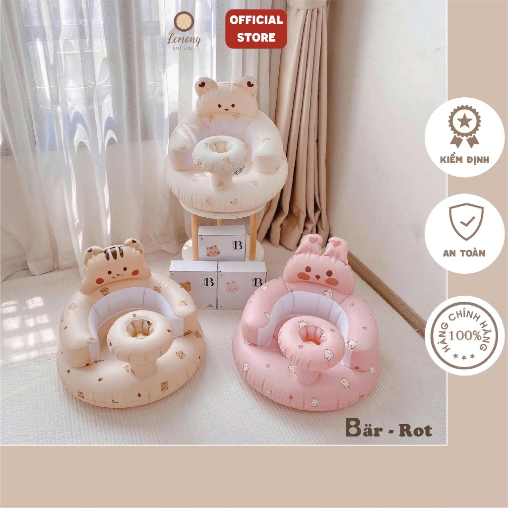 Ghế tập ngồi cho bé,Ghế hơi tập ngồi bơm hơi tự động hàng chính hãng
