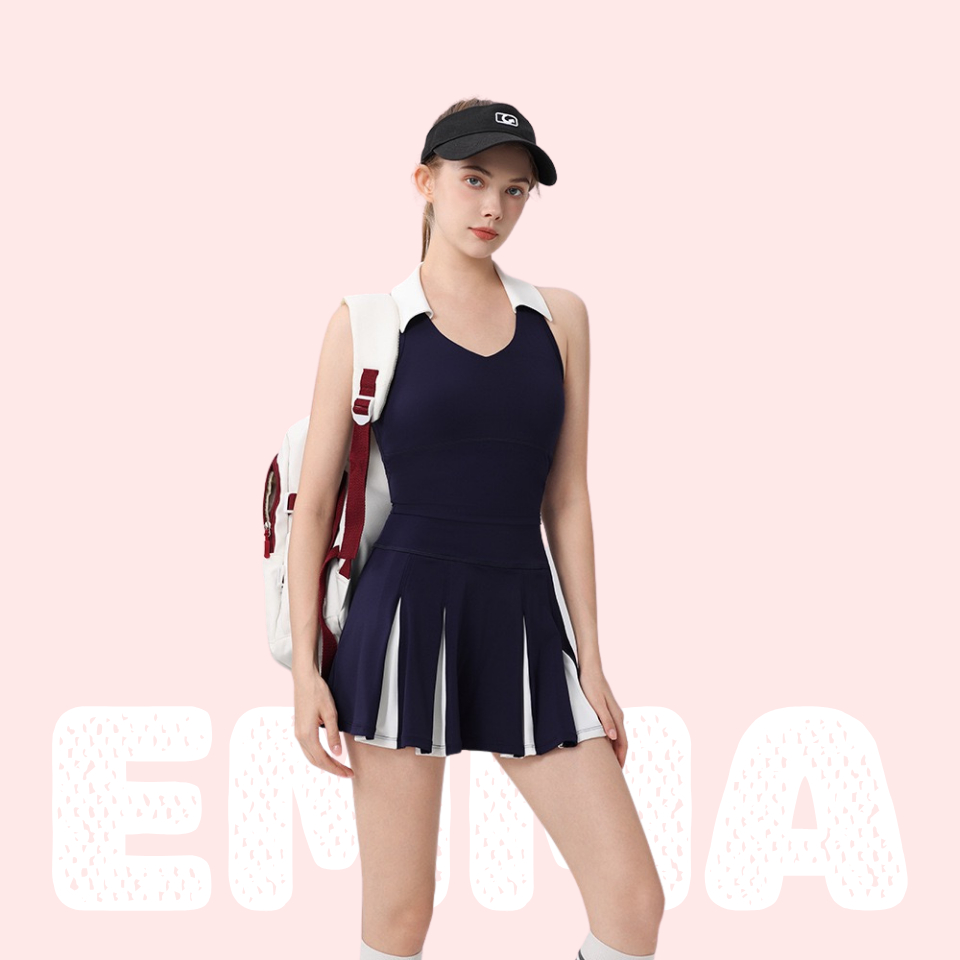 SET ĐỒ TẬP NỮ 2 MÓN - SET VÁY LILY - ĐỒ TẬP PICKLEBALL, TENNIS, GOLF - EMMA ĐỒ TẬP CAO CẤP