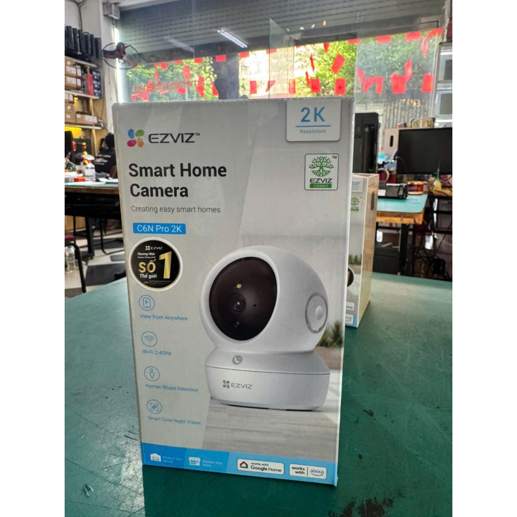 Camera Ezivz Xoay 360 Trong Nhà C6N Pro 2K (3.0MP)
