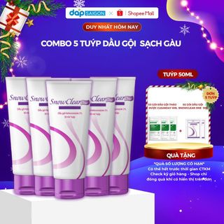  Combo 5 tuýp Dầu gội snow clear one chiết xuất dầu dừa giúp làm sạch gàu 