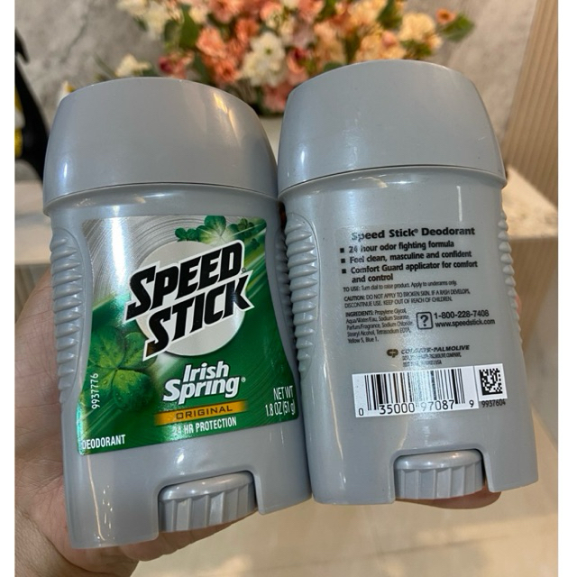 Sáp Khử Mùi Speed Stick Irish Spring 76g hàng Mỹ