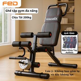  Ghế Tập Gym Tại Nhà 187N Ghế Tập Tạ Đa Năng 9 Cấp Độ Điều Chỉnh Có Đá Chân Chịu Tải 200kg 