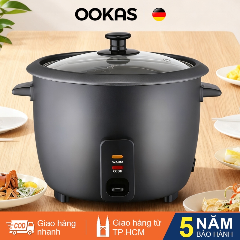 OOKAS Nồi cơm điện đa năng, tỏa nhiệt đều, nấu nhanh, Tích Chảo Chống Dính, Bảo hành 12 tháng