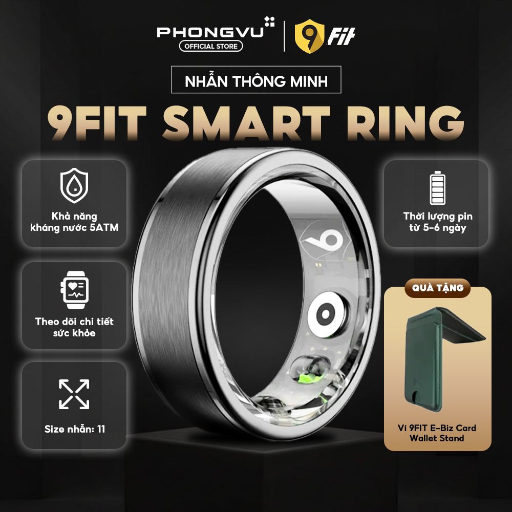 Nhẫn thông minh 9FIT Smart Ring - Bảo hành 12 tháng