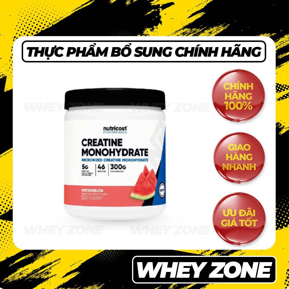 Creatine Micronized Nutricost – Bột Mịn Tinh Khiết