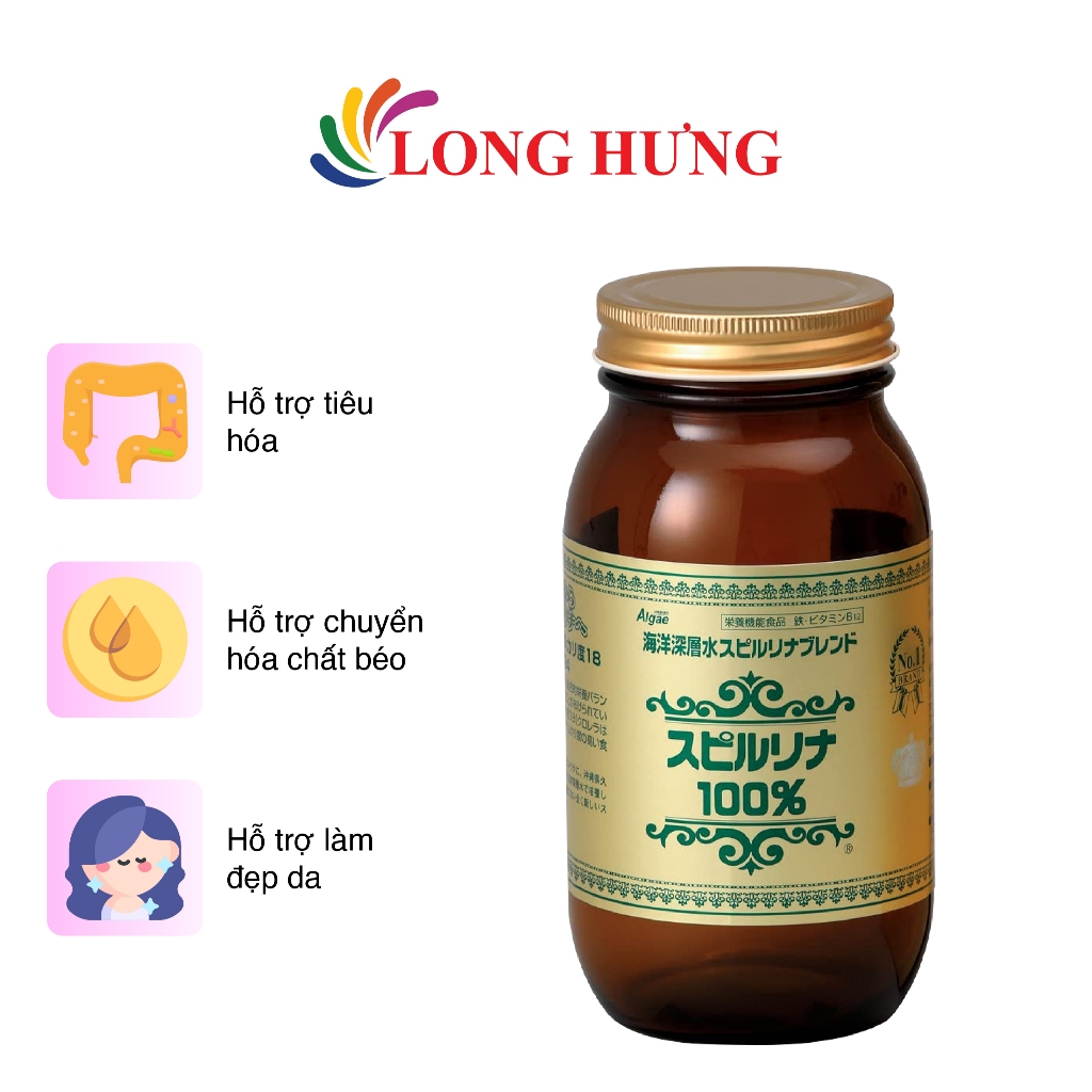 Viên uống tảo xoắn Nhật Bản Japan Algae Spirulina (2200 viên)