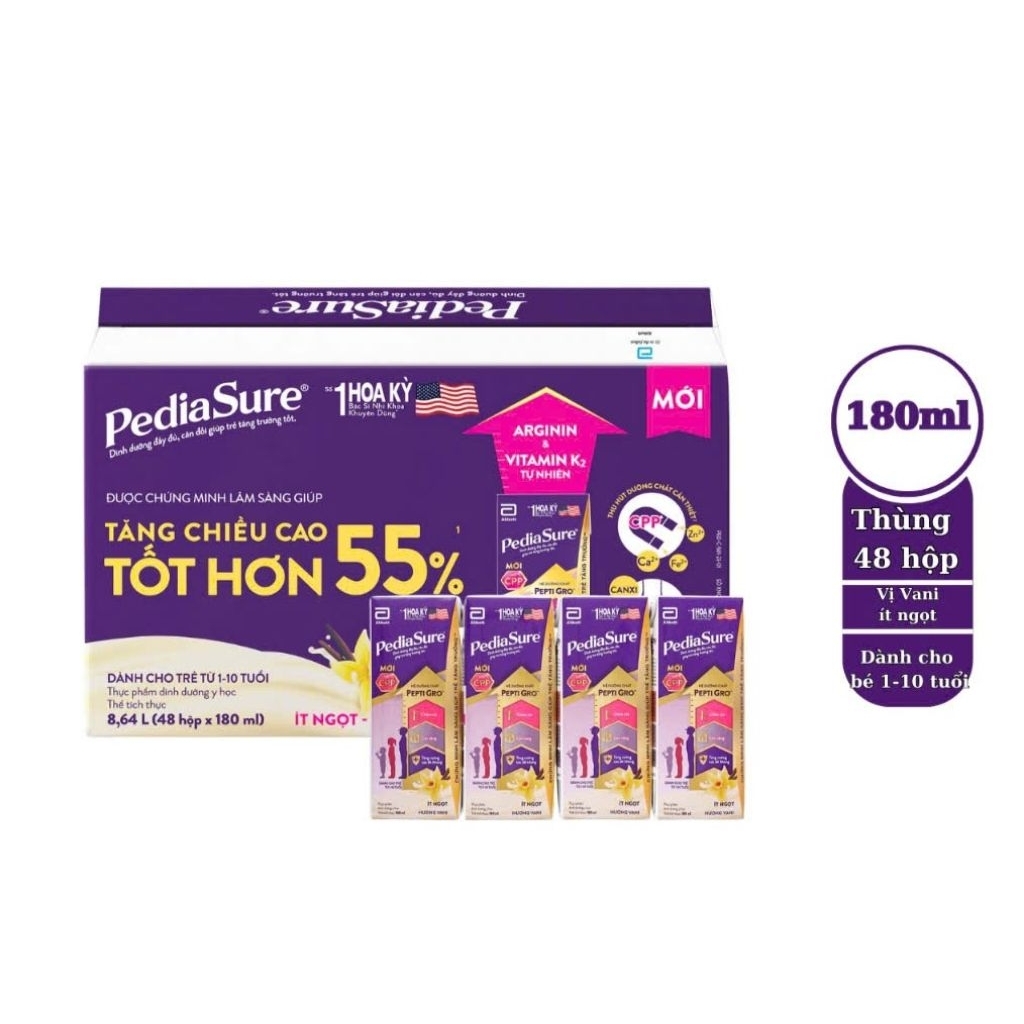 Thùng 48h sbps Pediasure 110ml