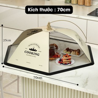 Lồng Bàn VẢI LƯỚI Đậy Thức Ăn Ngăn Côn Trùng - Lồng Bàn Đậy Thức Ăn Gấp Gọn, Thông Minh, Chất Liệu An Toàn Cho Sức KHoẻ