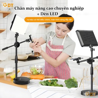  Bộ Quay Video Để Bàn Xoay 360 Độ ĐÈN LIVESTREAM Chân Quay Video Chụp Ảnh Từ Trên Xuống Chắc Chắn 