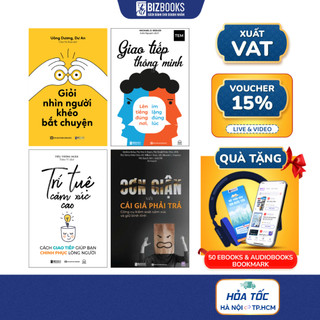 Sách Trí Tuệ Cảm Xúc Cao, Cơn Giận Và Cái Giá Phải Trả, Giao Tiếp Thông Mình, Giỏi Nhìn Người, Khéo Bắt Chuyện