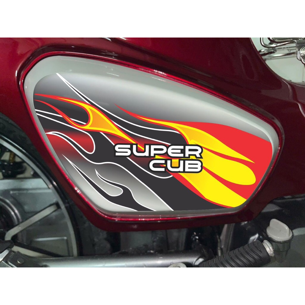 Tem xe Super Cub 83, tem 3 lớp chống thấm nước