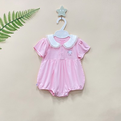 Áo body bé gái cổ lá sen 1705