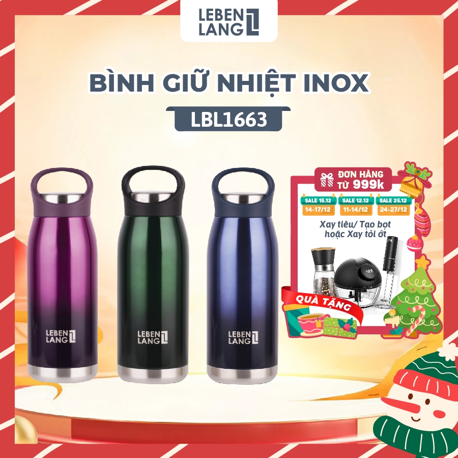 Bình giữ nhiệt LEBENLANG LB1663 inox 304 cao cấp không gỉ, dung tích 500ml - hàng chính hãng