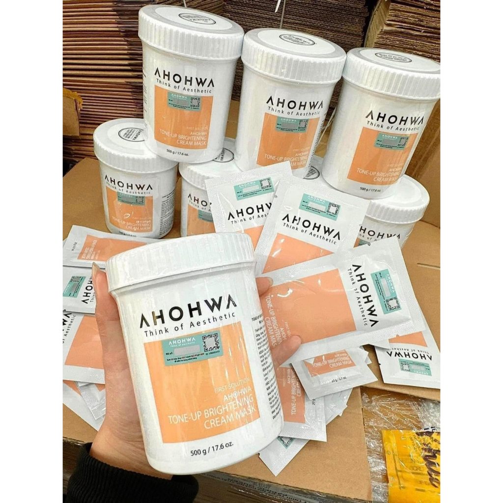 Mặt nạ ủ trắng ahohaw,nâng tone , sáng da , căng bóng. Phục hồi da.