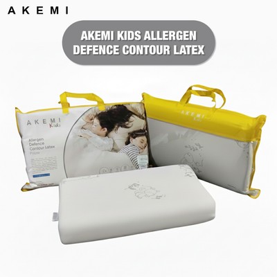 Ruột Gối Trẻ Em Akemi Kids – Cao Su Non Contour Chống Dị Ứng – 49×29×9/7cm Có Lớp Bảo Vệ Gối