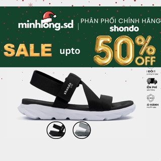  Giày sandal Shondo Nam Nữ Quai Liền SHONDO LITE siêu nhẹ bền sandal học sinh Chính hãng 