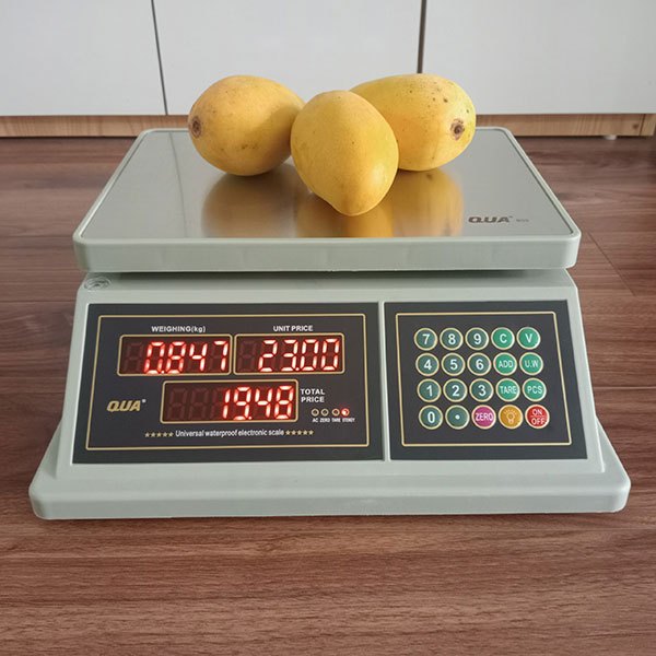 Cân chống nước Qua 832, cân điện tử tính tiền rẻ, chính hãng