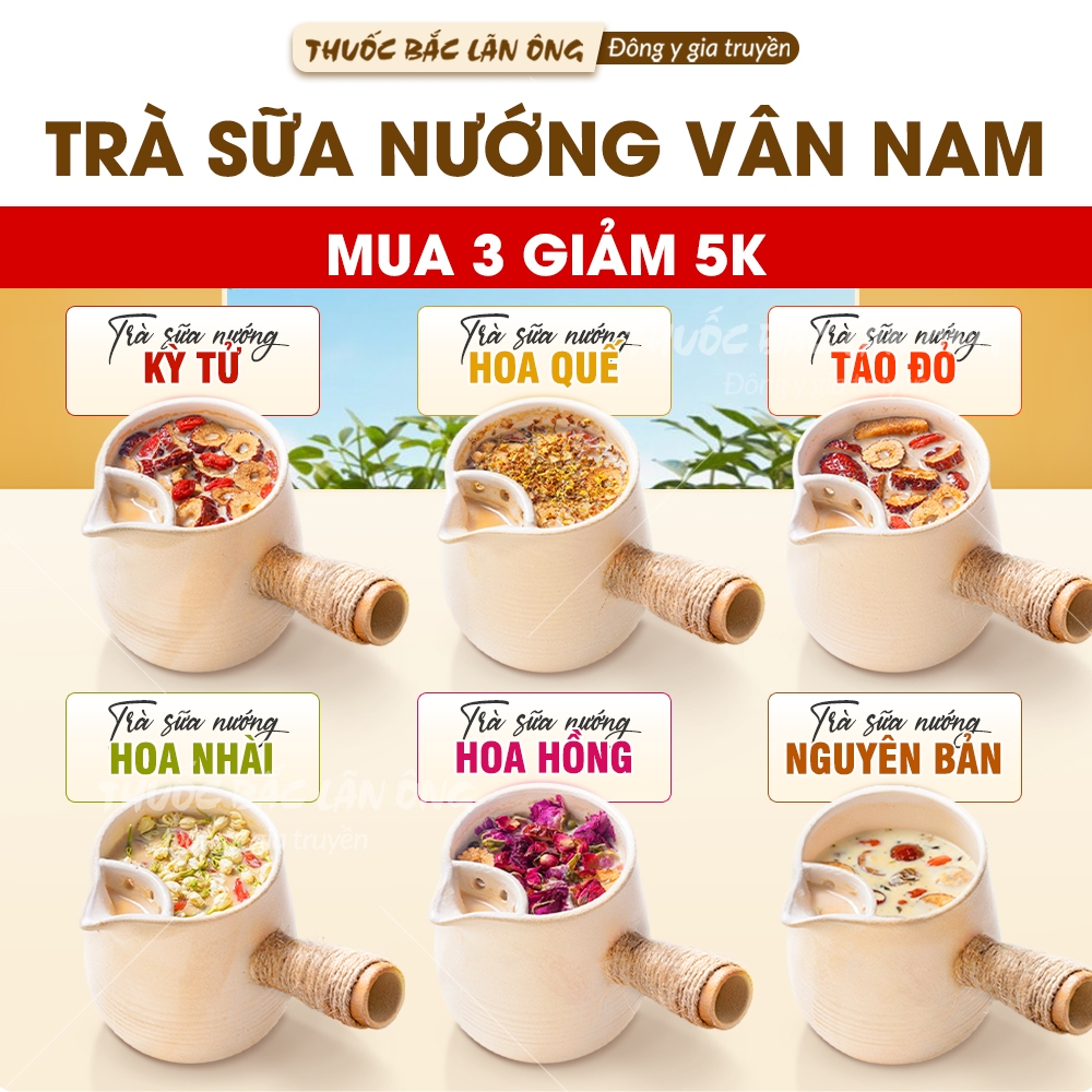 Trà sữa Vân Nam, tổng hợp các set trà sữa nướng tự chọn, nguyên liệu làm trà sữa - Lãn Ông