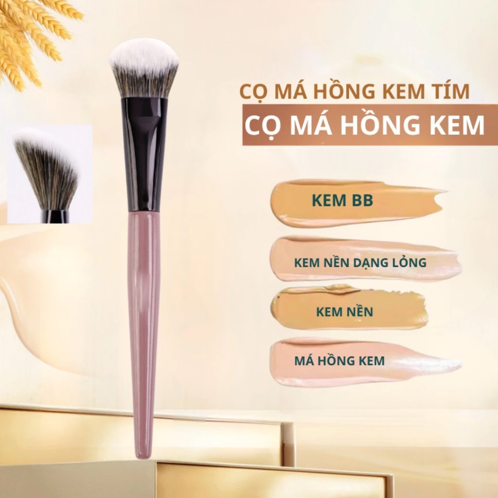balltest🎨Chổi Nhỏ Blush Bàn Chải xiên Đầu Đường Viền Bàn Chải Dụng Cụ Trang Điểm Mềm Lông Blush Bàn Chải