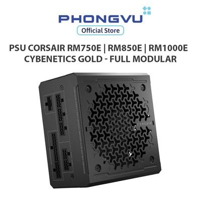 Nguồn máy tính Corsair RM750e | RM850e | RM1000e - 80 Plus Gold - Cybenetics Gold - Bảo hành 84 tháng