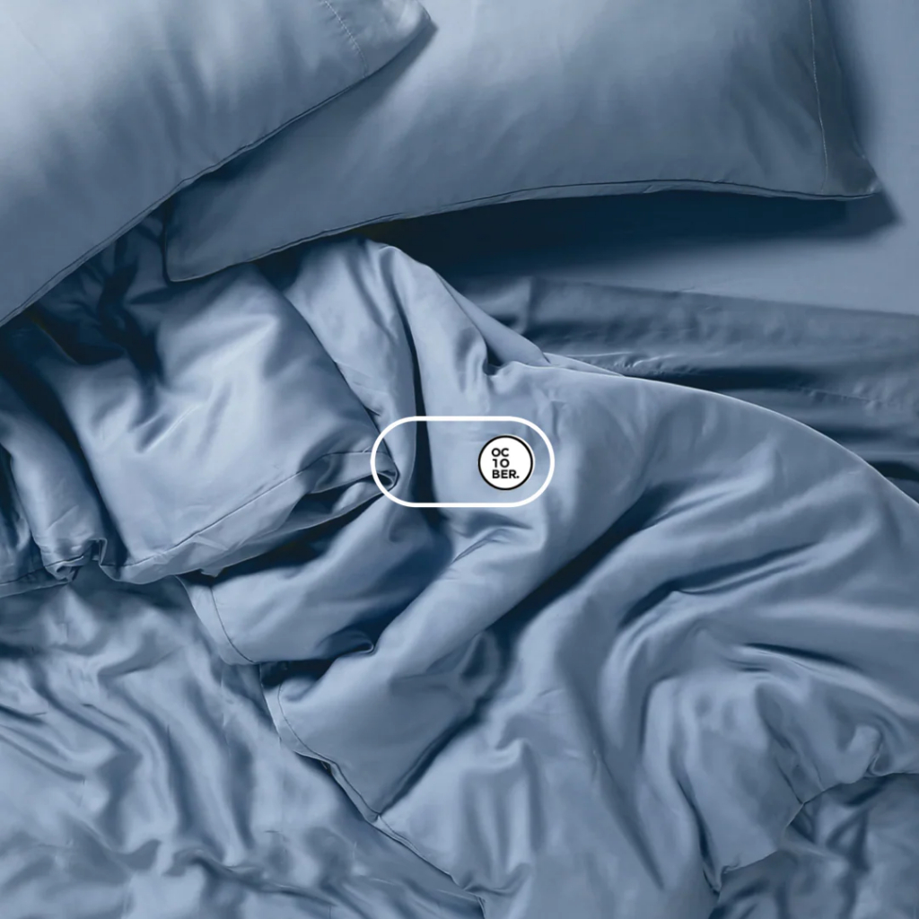 Ga Giường BamBoo Bo Chun OCTOBER BEDDING size 1m6x2m và 1m8x2m Thấm hút  Thoáng mát Cao Cấp Màu Trơn