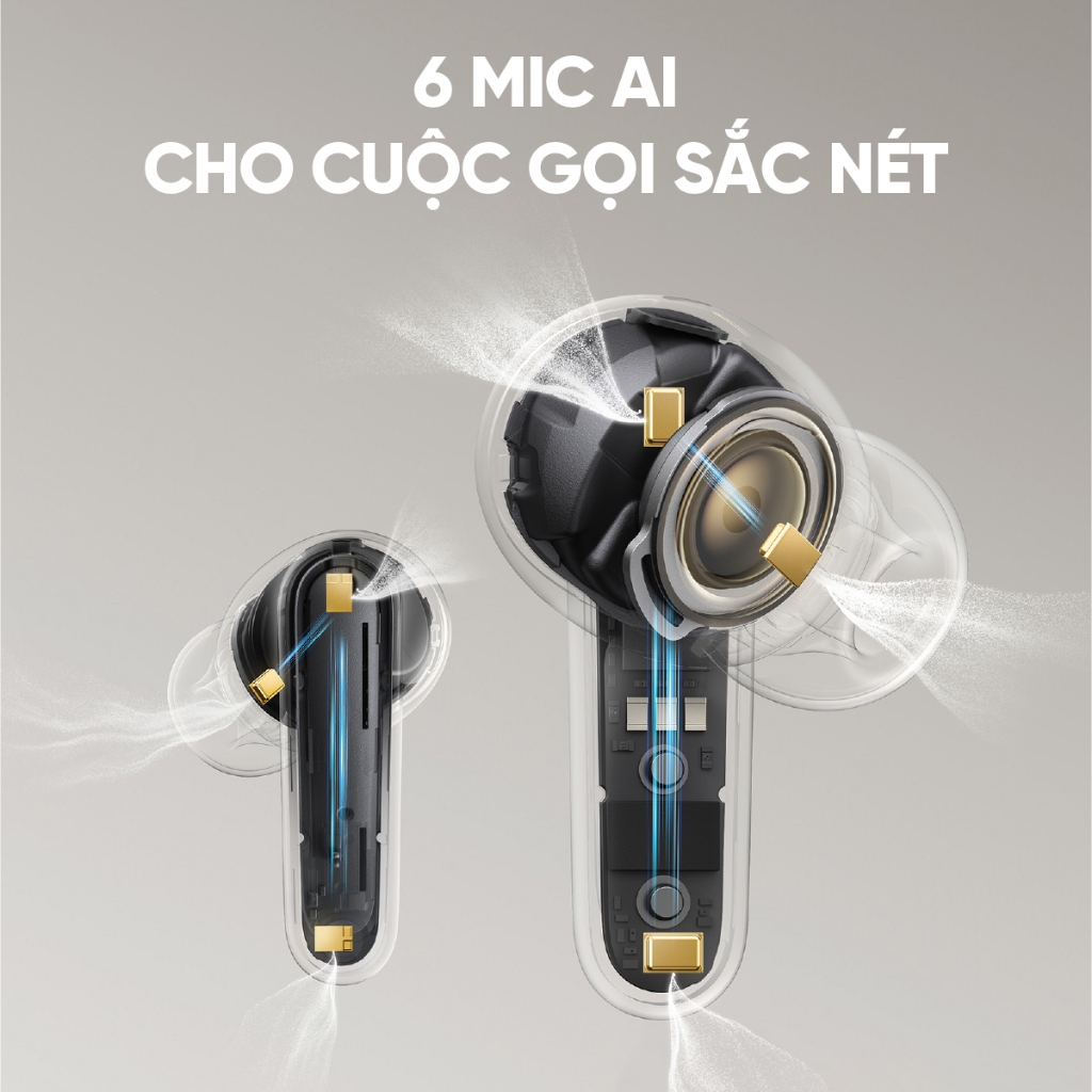 Tai nghe bluetooth kiêm sạc dự phòng Soundcore P41i | Pin 192h | Adaptive ANC | 6 Micro AI | Phiên dịch | BigBuy360 - bigbuy360.vn