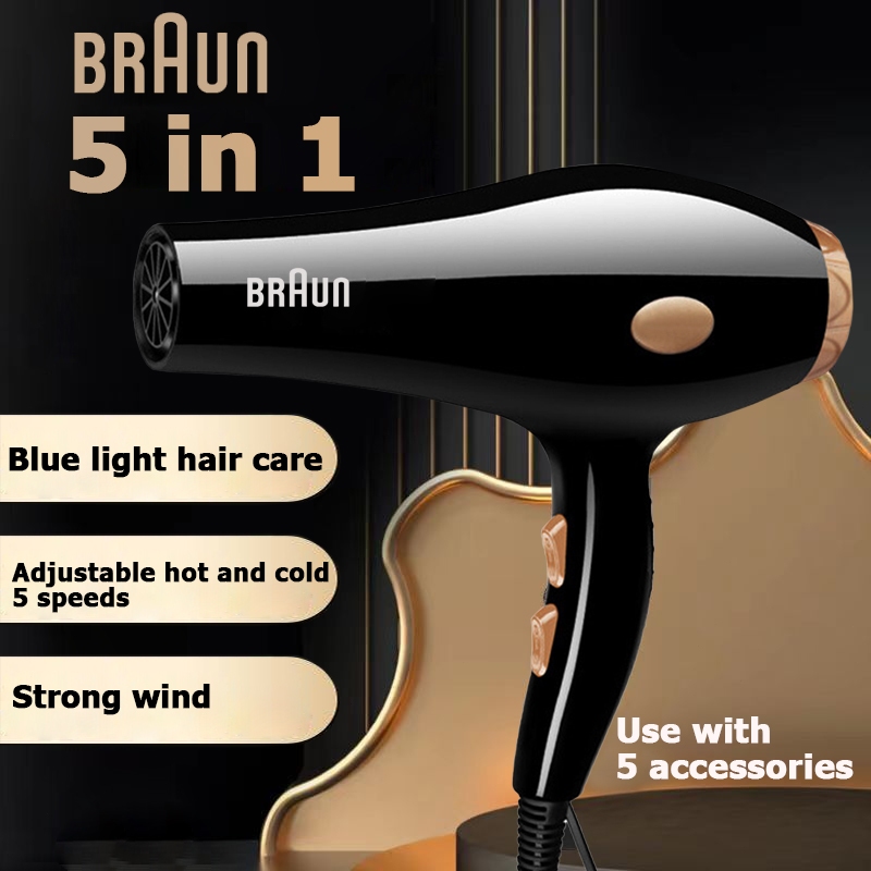 Braun Máy Sấy Tóc 2 Chiều Nóng Lạnh Công Suất Lớn 2200W